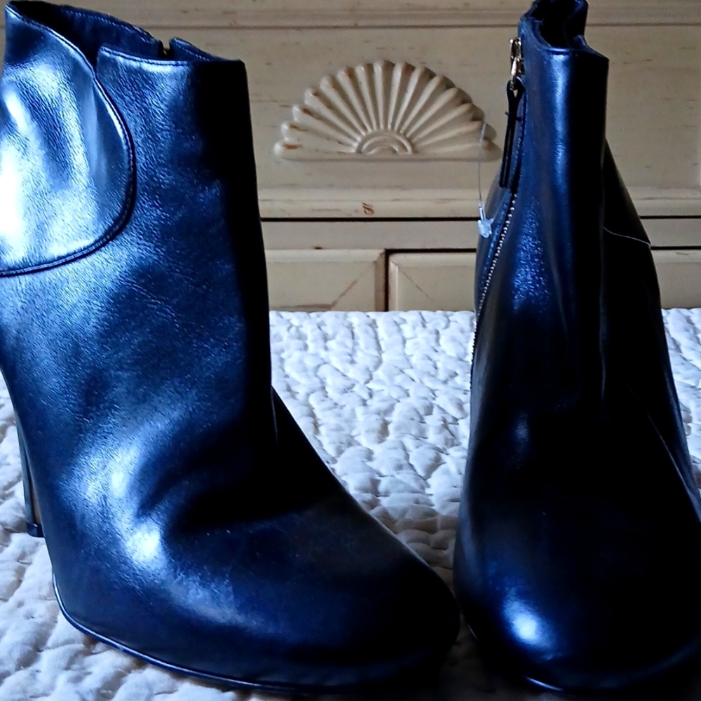 Ankle Boots (Botas) - Nine West - blk leather